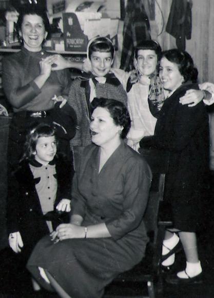 From top left, clockwise: Genevieve Willis Coles, Jackie “Bing” Benoit, Cynthia Ann Coles Robin, Rose Guidry Knott, Wilda Mae "Sis" Coles Benoit, and  Linda Coles Taylor